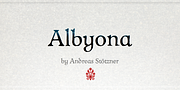Albyona, a Font by Andreas Stötzner (Thumbnail 1 of 6)