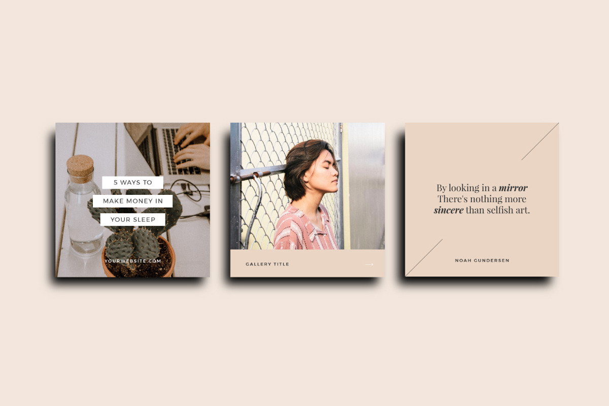 Carmen- Instagram Collection, a Social Media Template by SubtleSupply (Photo 3 of 6)