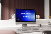 High Quality Office Desktop Mockup, a Mac Mockup by Momogi (Thumbnail 3 of 5)