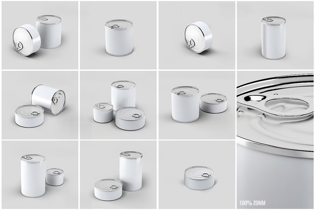 Preserve Can Mock-up, a Packaging Mockup by DesignRushMarket (Photo 2 of 8)