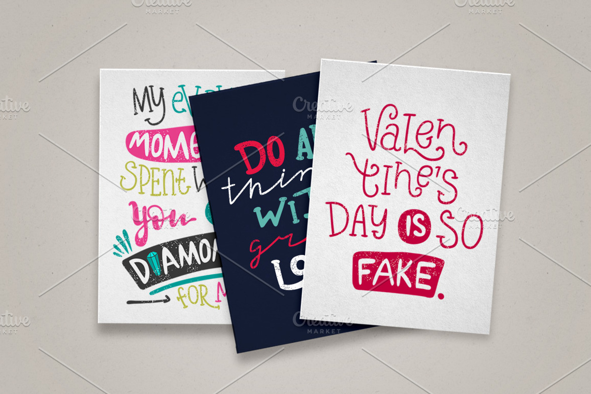 Valentine's Day greeting cards+bonus, a Texture Illustration by Wewhitelist (Photo 2 of 6)
