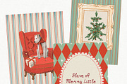 Vintage Christmas Illustrations, a Decorative Illustration by whiteheartdesign (Thumbnail 9 of 22)