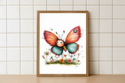 Whimsical Spring Animals Clipart Png, an Illustration by Watercolor design (Thumbnail 5 of 6)