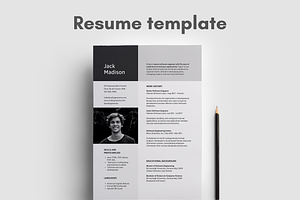 Resume CV Canva Template