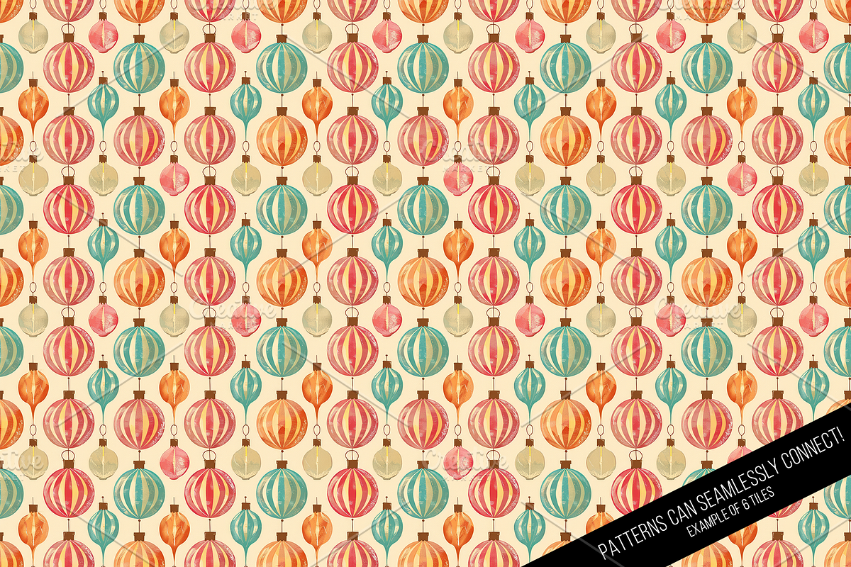 Vintage Holiday Digital Paper, a Pattern Graphic by Chromolume Studio (Photo 27 of 28)