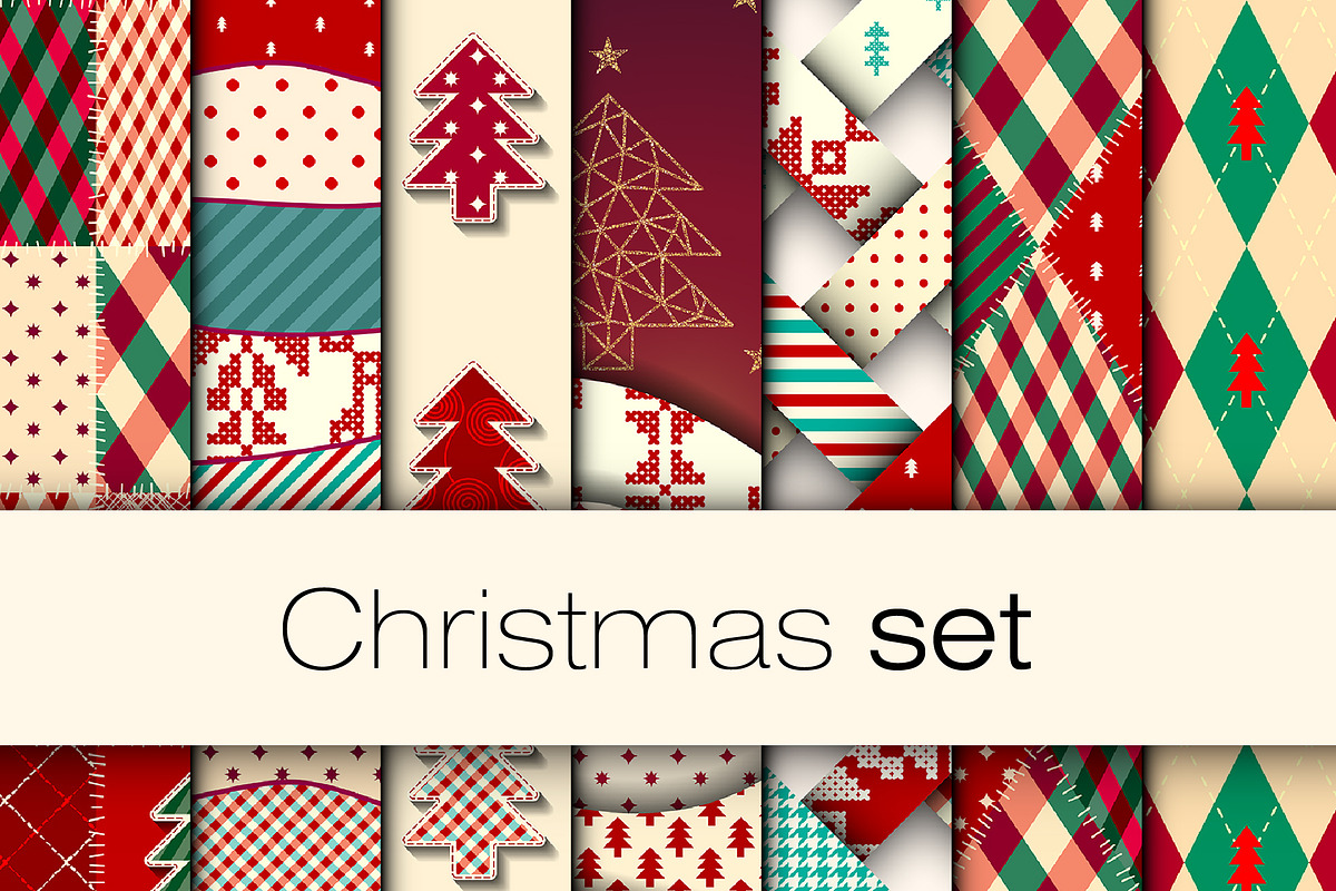 Christmas vector set., a Pattern Graphic by tkdesign (Photo 1 of 11)