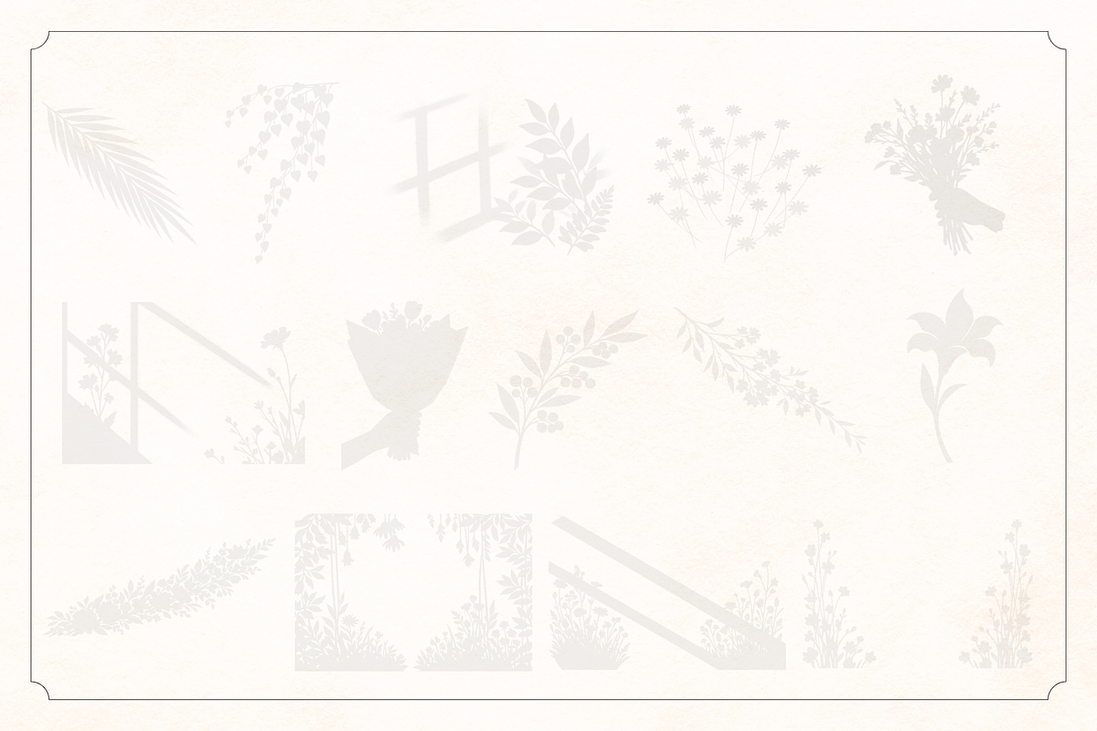 95 Plants & Flowers Shadow Overlays, an Object Graphic by Matisse Studio (Photo 8 of 9)
