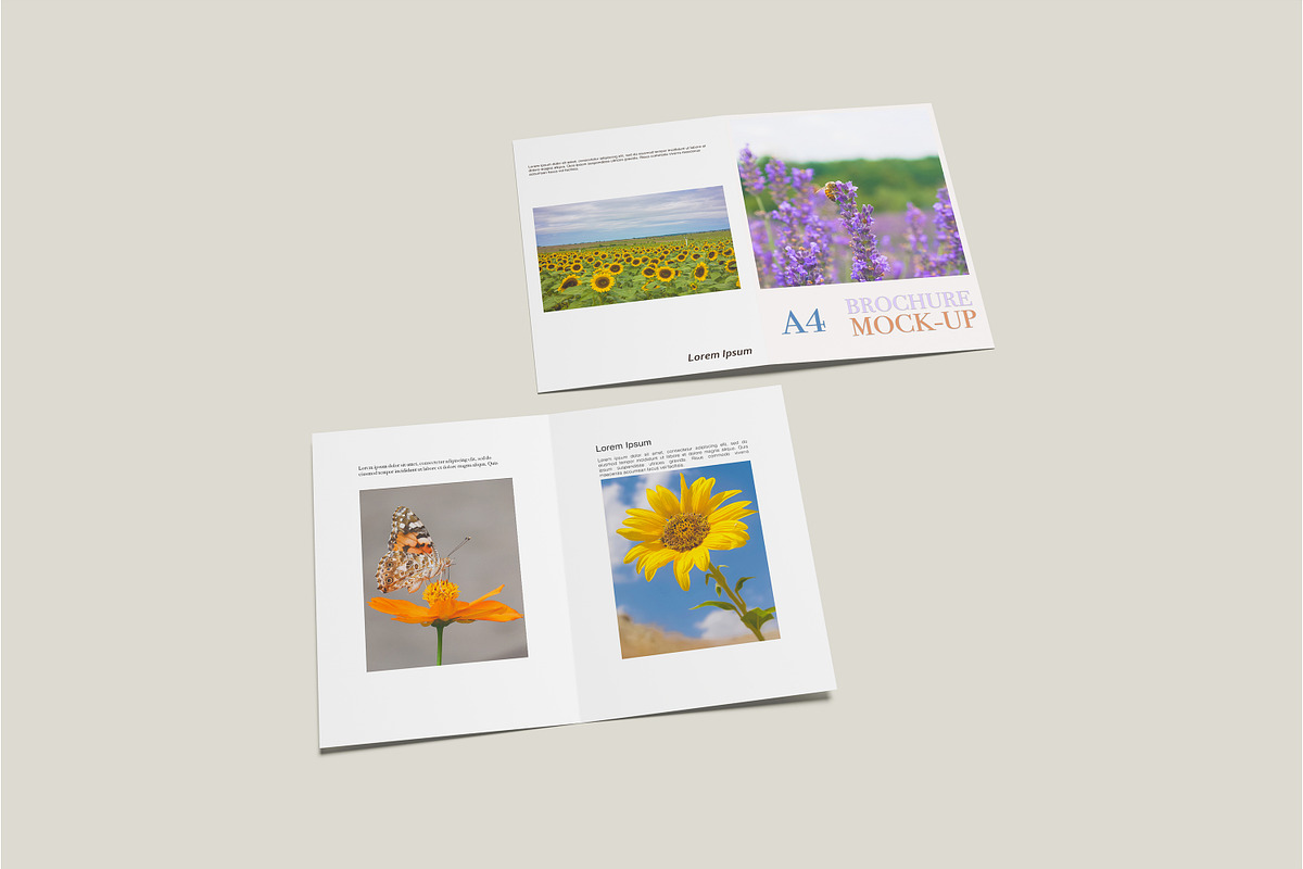 A4 Bifold Brochure Mockup, a Print Template by Beside Std (Photo 5 of 11)