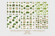 Cottage Life Watercolor Bundle, an Object Illustration by foxsong (Thumbnail 9 of 10)