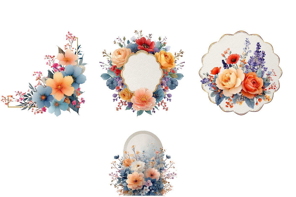 Garden Flowers Clipart, an Illustration by DreamArtGraphic (Photo 3 of 4)