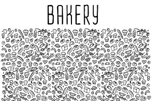 Bakery hand drawn icons, an Outline Icon by Merfin