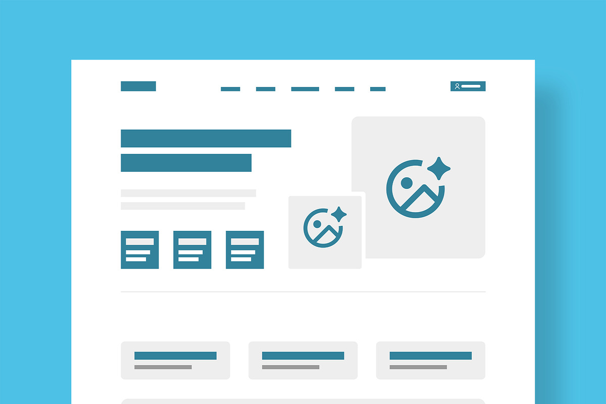 Wireframe Website Structure Design preview 2