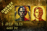 Grunge Retro Poster Collection, an Illustration by Imamul001 (Thumbnail 2 of 7)
