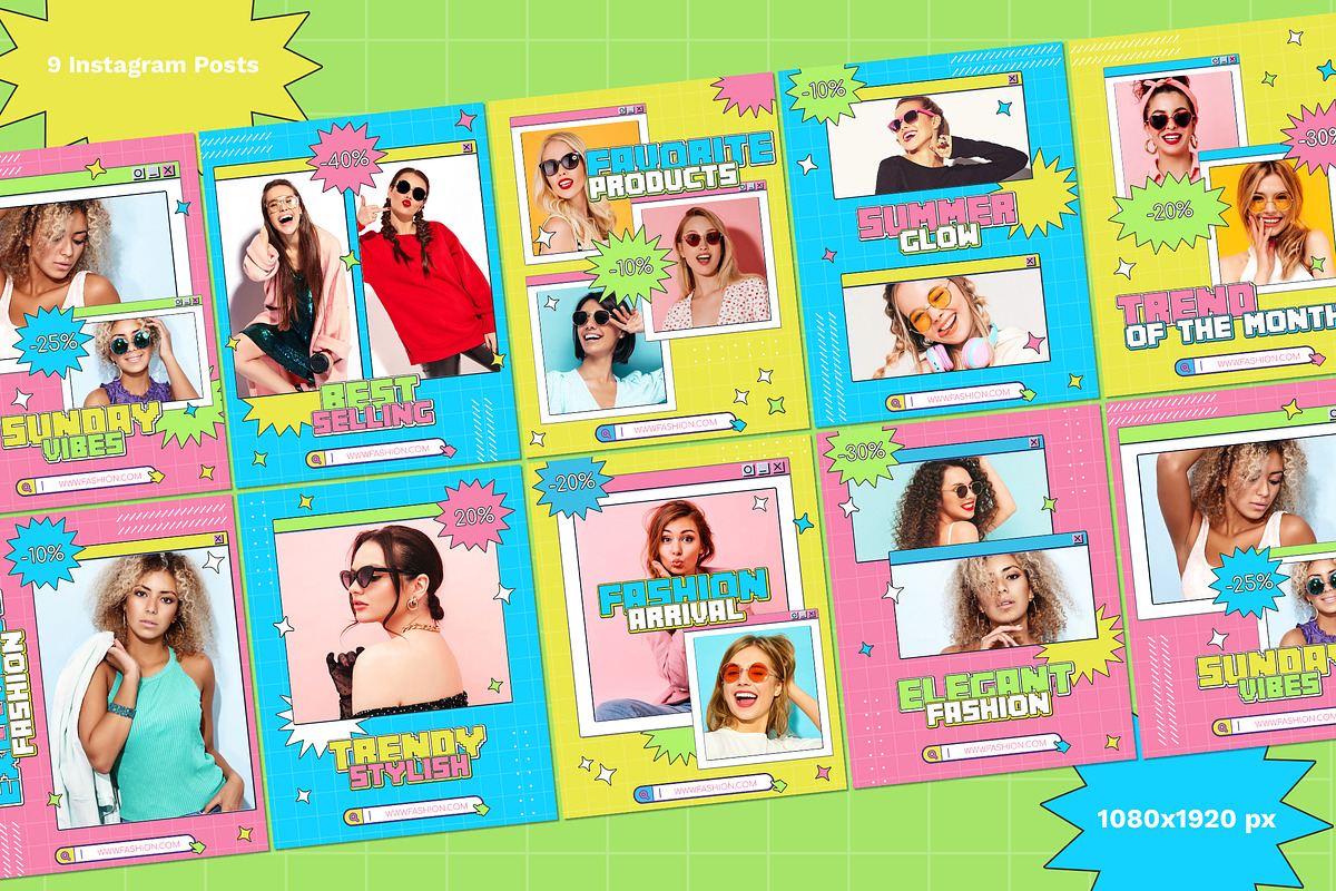 Retro Stylish Instagram, a Social Media Template by Andrew Skoch Design (Photo 5 of 6)