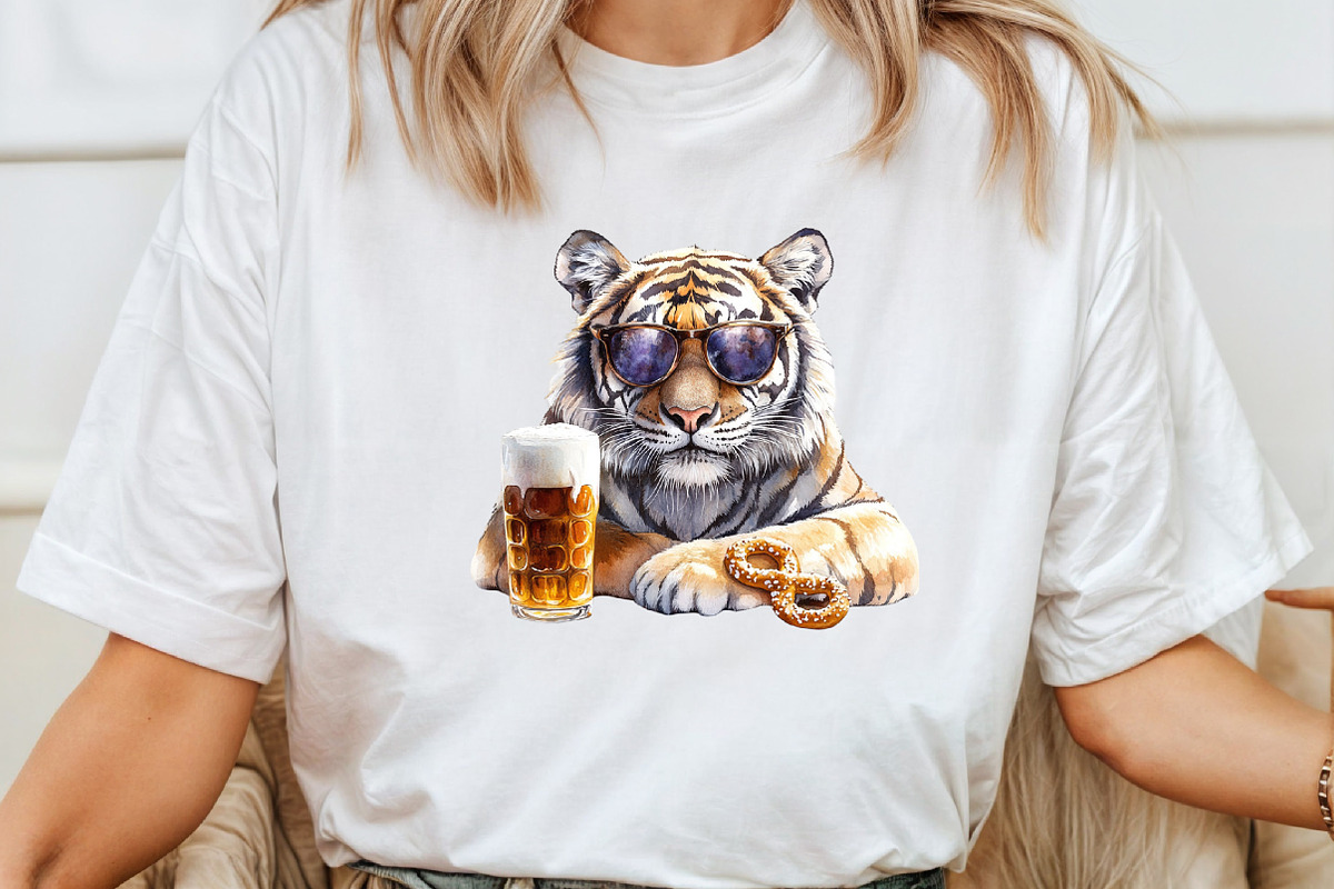 Cute Tiger Oktoberfest Clipart, an Illustration by Pixels.Craft (Photo 6 of 7)