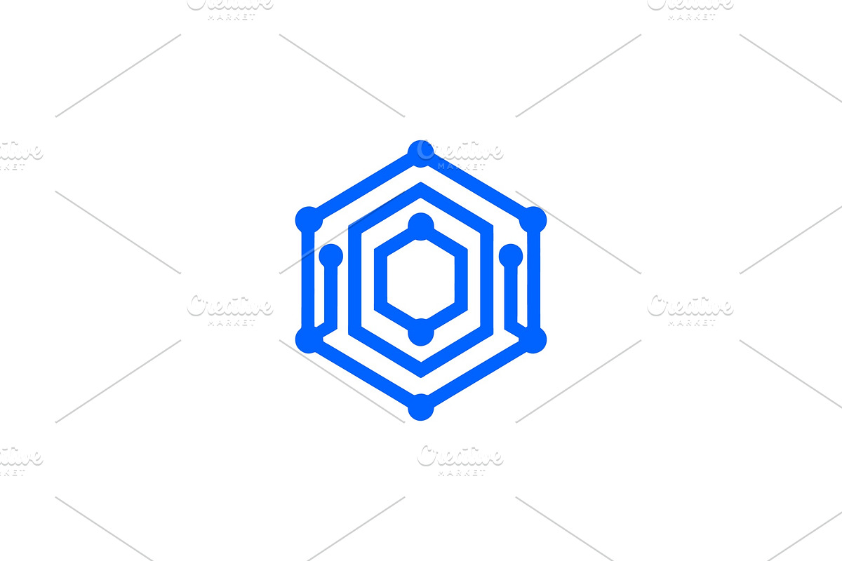 Modern Hexagon Tech Logo, a Branding & Logo Template by Vectorium Studio (Photo 1 of 9)