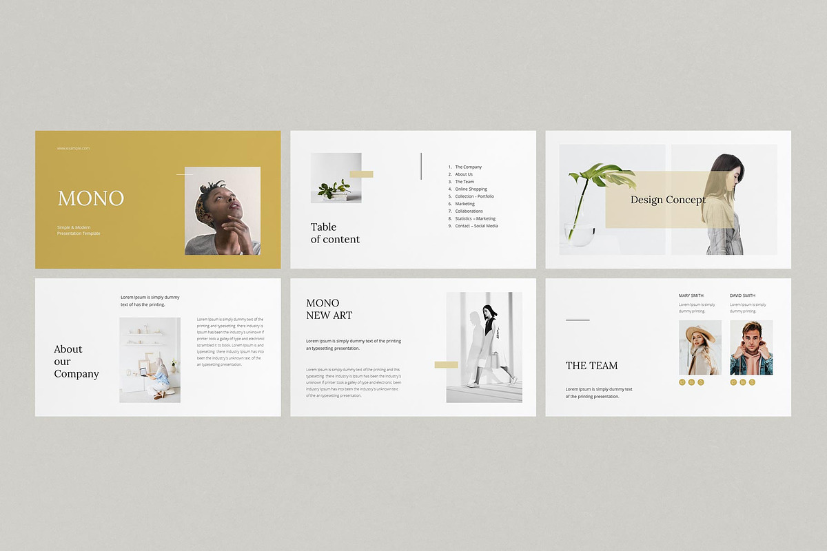 Mono Powerpoint Template, a Presentation Template by E-Type