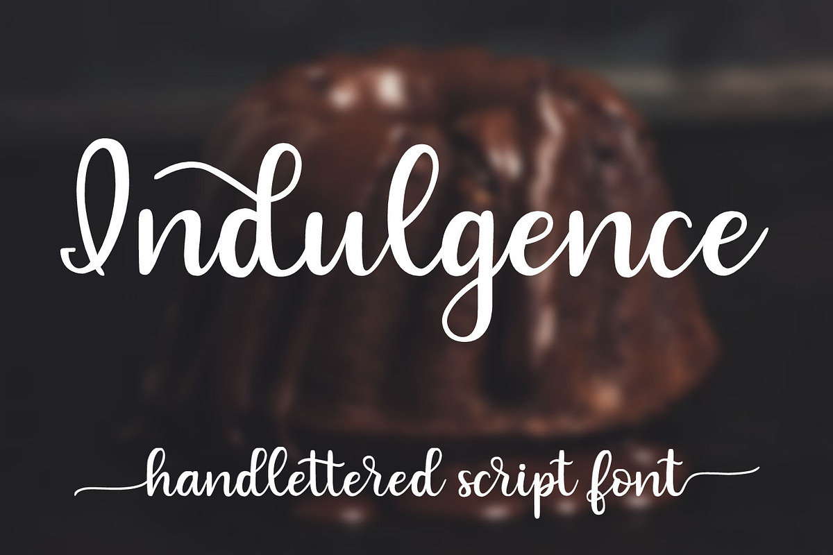 Indulgence - Script Font, a Script Font by Stacy's Digital Designs (Photo 1 of 6)