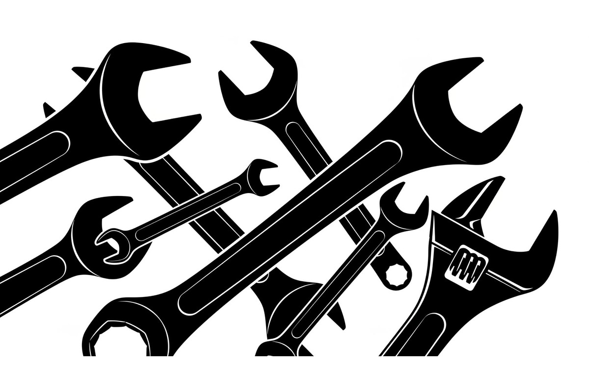 Wrench Tool Silhouette Vector Bundle, an Illustration by Amazin_art (Photo 7 of 48)