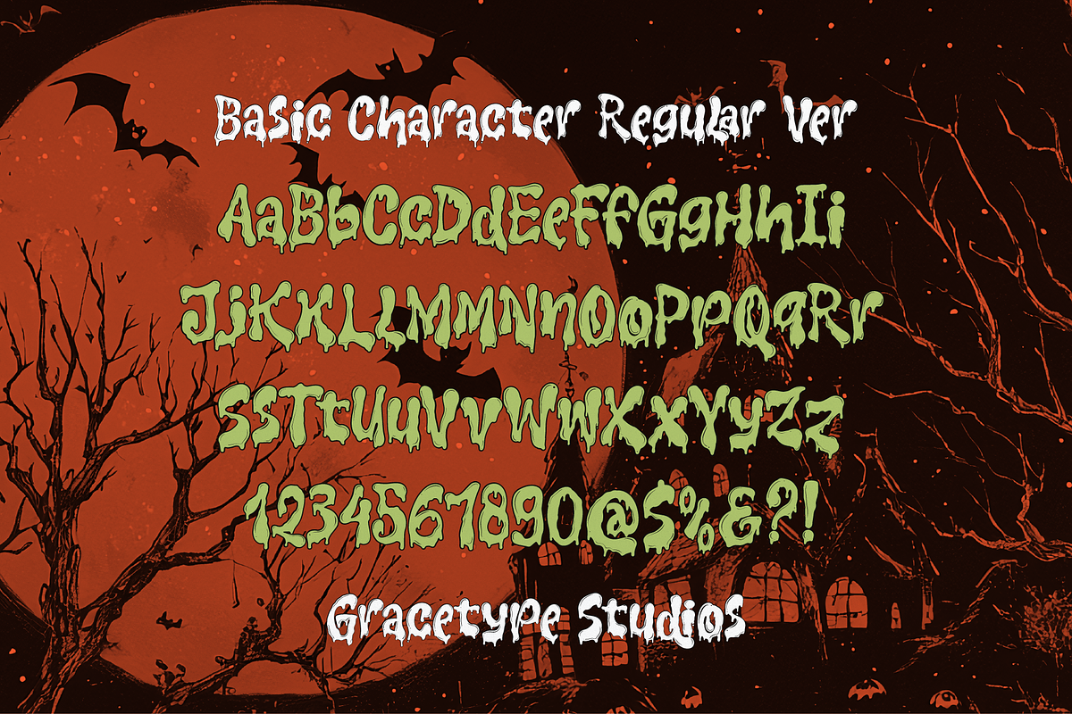 Drolling Maker | Liquid Horror Font, a Handwritten Font by gracetype_studio (Photo 10 of 12)