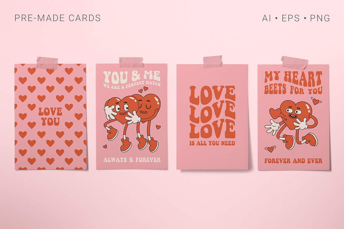 Groovy Valentine's Day, an Illustration by Martyshova (Photo 8 of 18)