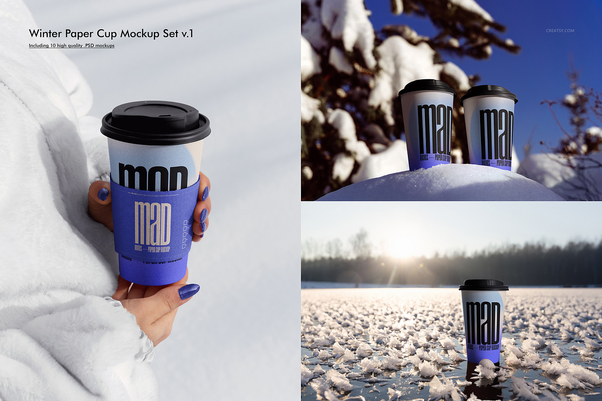 Paper Cup Mockup Bundle, a Cups & Container Mockup by creatsy5 (Photo 29 of 36)