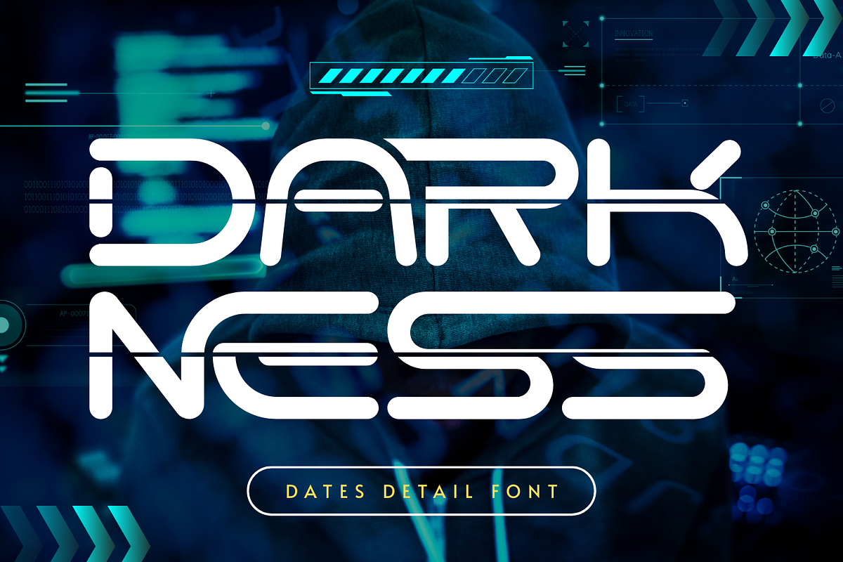 Dates Detail - Futuristic Font, a Sans Serif Font by 177Studio (Photo 4 of 8)