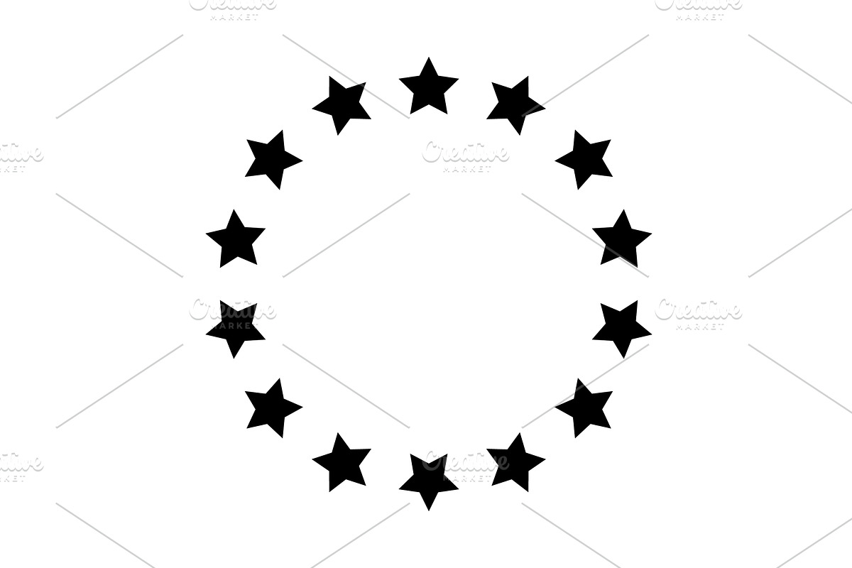 Stars of various sizes arranged in a, an Object Illustration by 32pixels