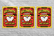 Yellow Halloween Party Flyer Set, a Flyer Template by Aiyari Graphic (Thumbnail 3 of 3)