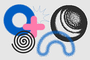 126 Vector Dither Textured Clip Arts, a Graphic by softulka (Thumbnail 8 of 19)