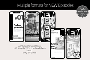 50 Podcast Instagram Template BUNDLE