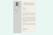 Giulia Rossi Resume Template + Cover, a Resume Template by PAPPERMINT RESUME STUDIO (Thumbnail 3 of 4)