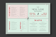 Minimal Restaurant Menu Template, a Flyer Template by MightyDesign (Thumbnail 2 of 5)
