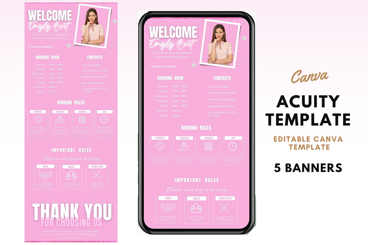 Acuity Scheduling Template, a Templates & Theme by TimCanvaTemplate (Photo 1 of 5)