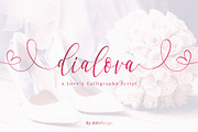 Dialova - Calligraphy Script, a Script Font by Aldedesign (Thumbnail 4 of 9)