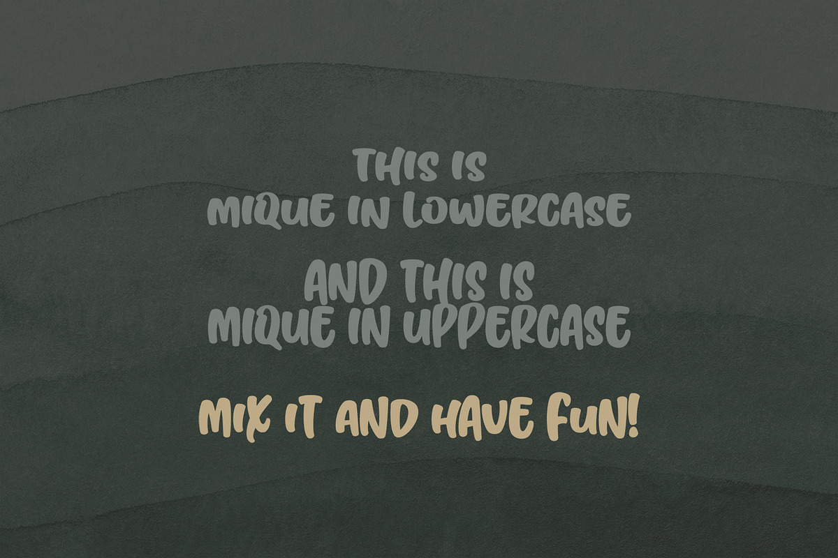 Mique, a Font by Orenari (Photo 6 of 8)