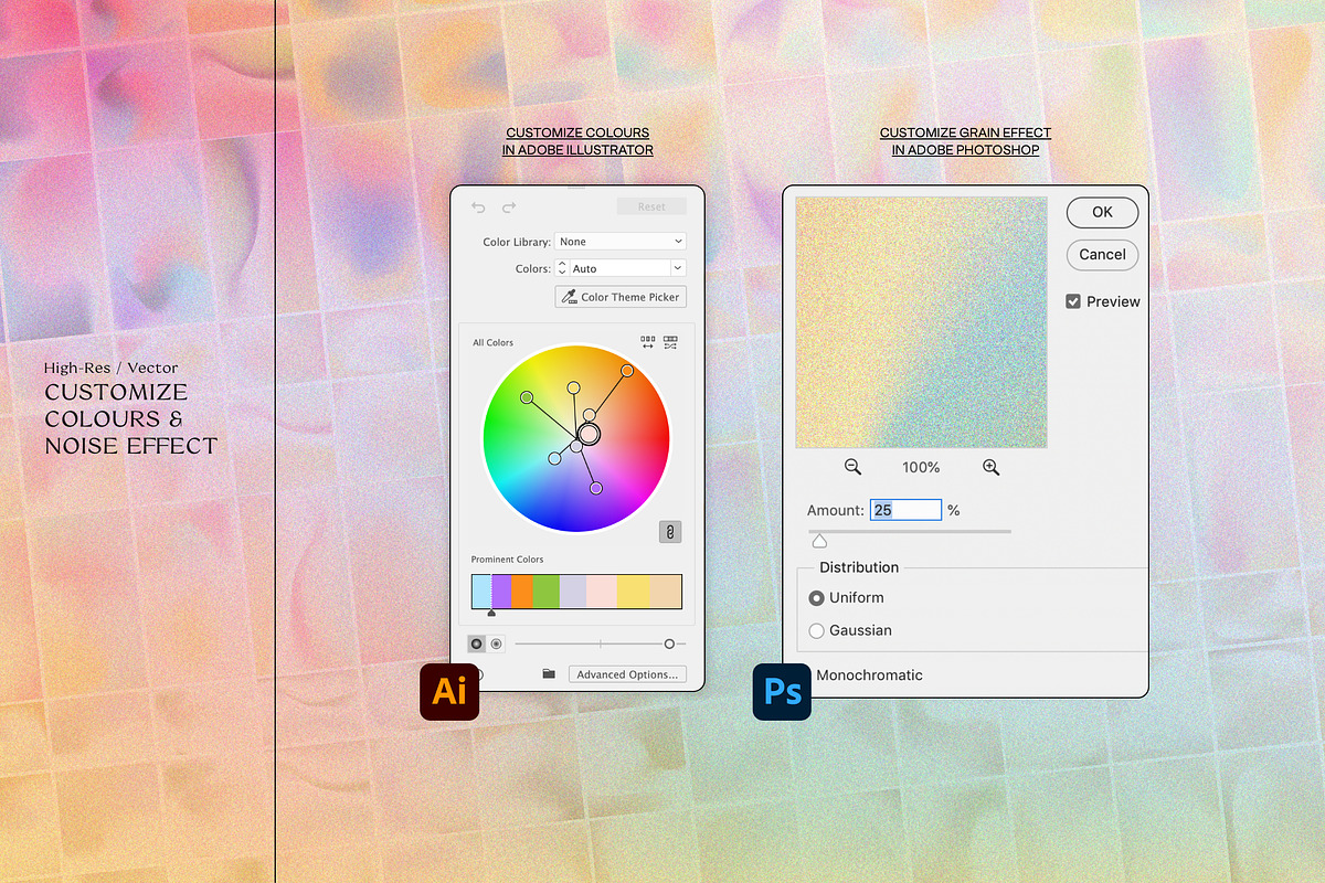 Retro Gradients & Shapes, a Background Graphic by Nomad Visuals (Photo 5 of 31)