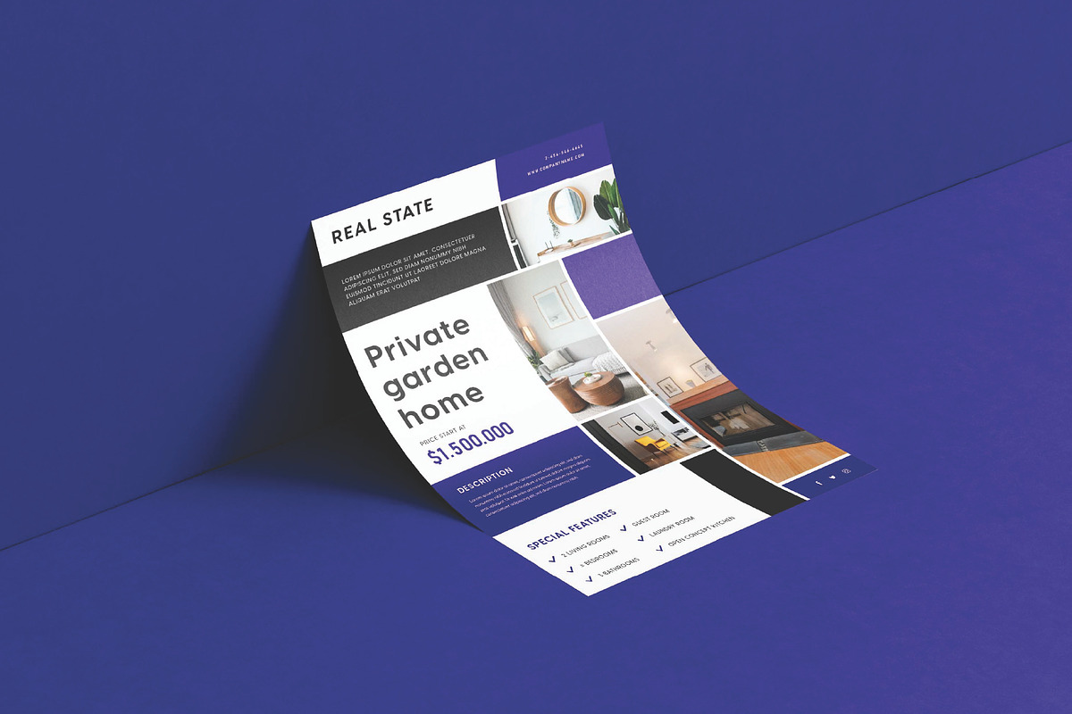Better real estate flyer template, a Flyer Template by Workhu (Photo 4 of 8)