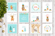 Very Christmas Animals, an Animal Illustration by UTM Studio (Thumbnail 3 of 9)