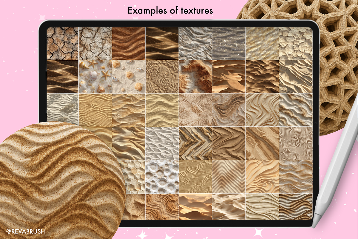 Procreate Sand & Desert brushes, a Brush Add-On by Revabrush (Photo 3 of 7)