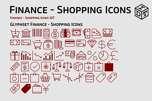 Finance - Shopping Icons Web Font