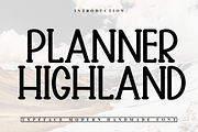 Planner Highland, a Serif Font by InermediaSTUDIO (Thumbnail 1 of 7)