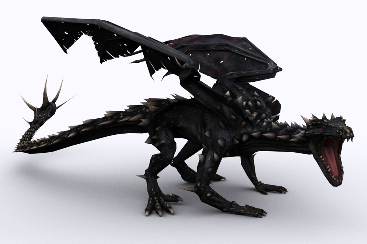 MOUNTAIN DRAGON fbx only, a Characters & Person 3D Model by PROTOFACTOR