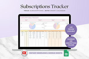 Subscriptions Tracker - Pastel