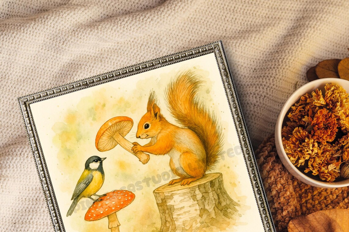 Funny Fall Animals Clipart Bundle, an Illustration by PinPaperStudio (Photo 2 of 7)