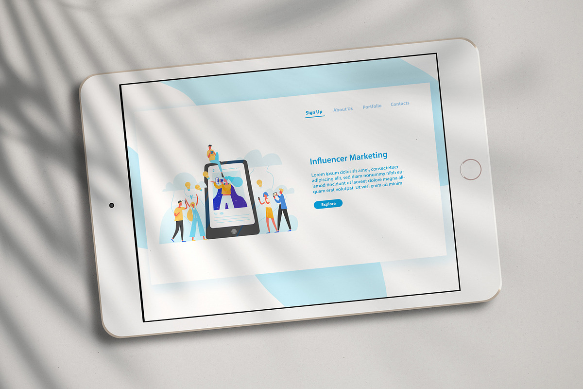 Influencer marketing concept, a Technology Illustration by Good Studio (Photo 3 of 3)