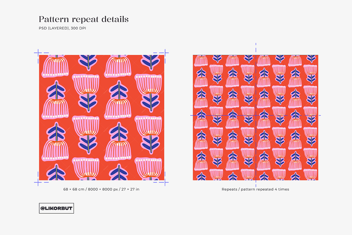 Fairy Abstract Modern Floral Pattern, a Pattern Graphic by likorbut (Photo 4 of 10)