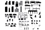 Cityscape Stamp Brushes Procreate, a Brush Add-On by aivos (Thumbnail 9 of 9)