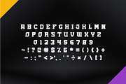 Horned - Modern Bold Display Font, a Slab Serif Font by Mightyfire (Thumbnail 2 of 3)