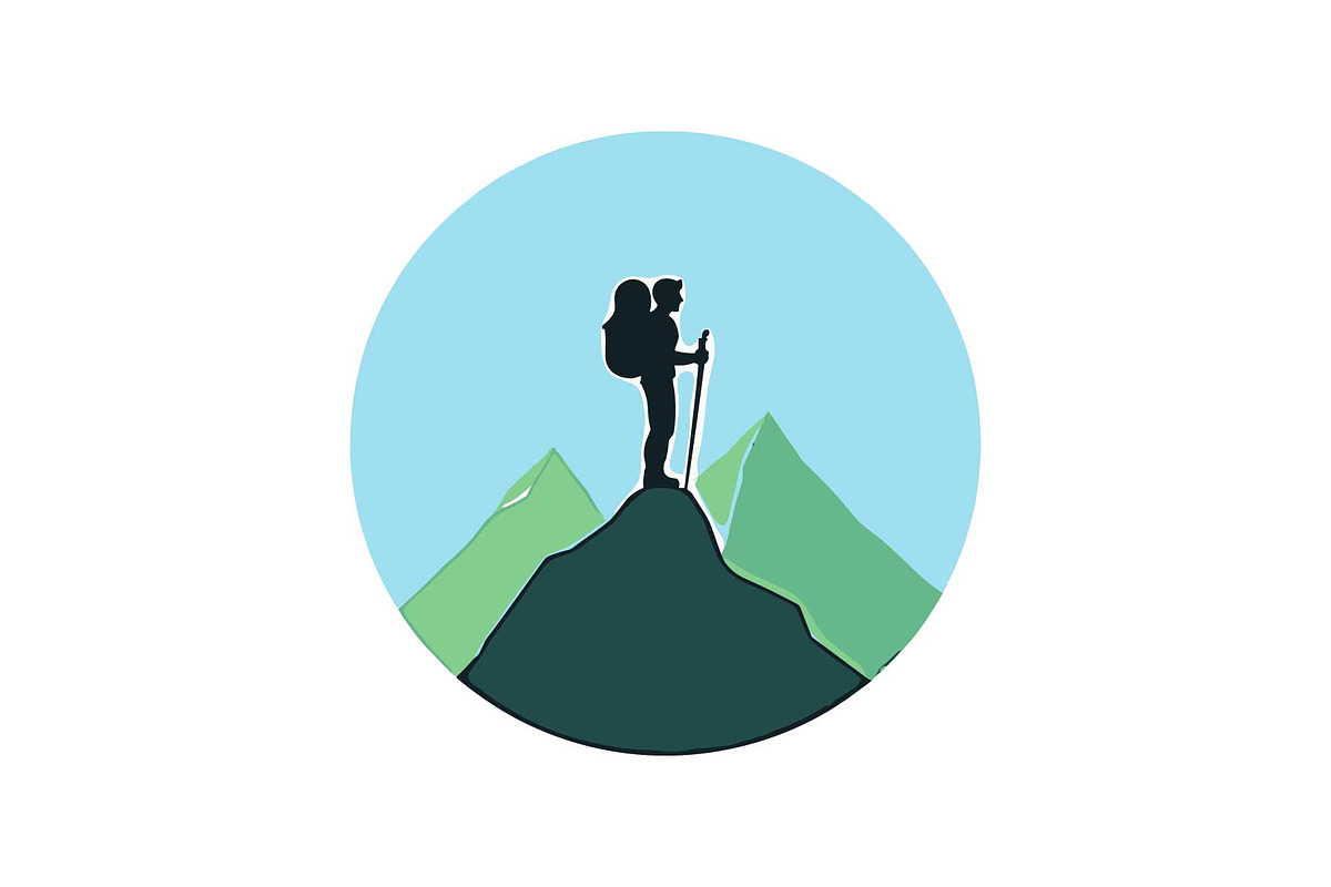 Mountain Explorer 12 Silhouette Set, an Object Graphic by yasushie (Photo 13 of 13)